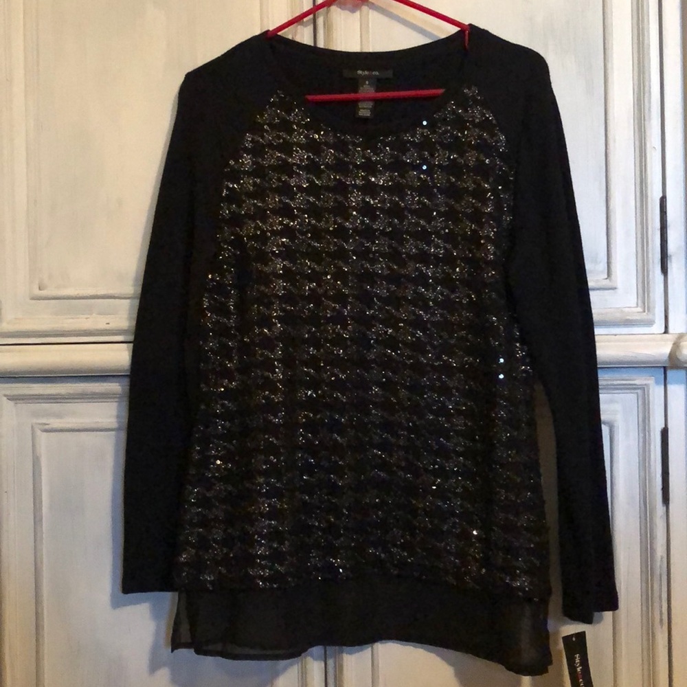 NWT Sparkling Houndstooth Sweater ✨